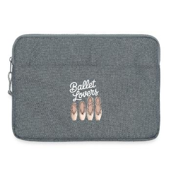 Ballet Lovers Five Slippers - Laptop bag 15" - heather grey - Front