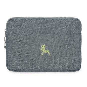 Élégante mante religieuse - Sacoche pour ordinateur portable 15 pouces - gris chiné - Devant