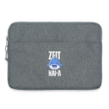 Zeit für die HAI-A – Müder Hai Anime Design - Laptoptasche 15" - Grau meliert - Vorne
