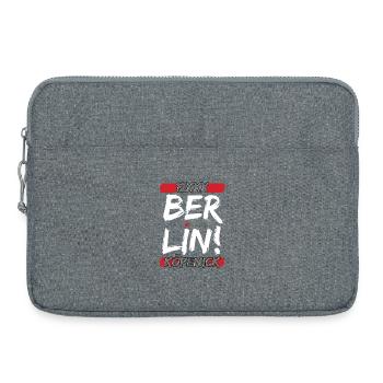 Berlin 12XXX – Stolzes Köpenick Bezirks-Design - Laptoptasche 15" - Grau meliert - Vorne