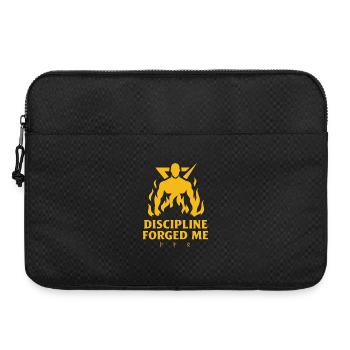 Discipline Forged Me – Strength & Motivation Tee - Laptop bag 15" - black - Front