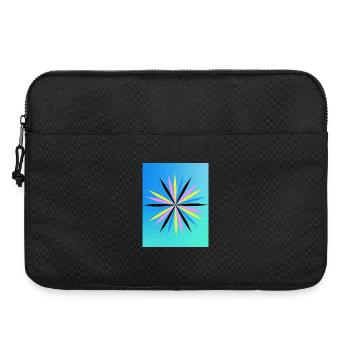 Vibrant Geometric Starburst Design - Laptop bag 15" - black - Front
