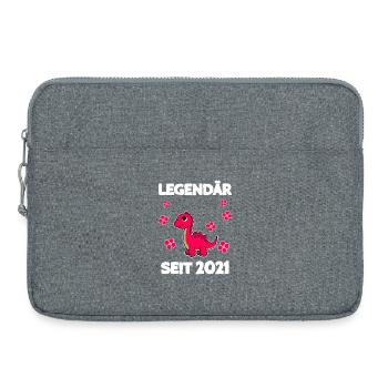 Legendär seit 2021 Brontosaurus - Laptoptasche 15" - Grau meliert - Vorne