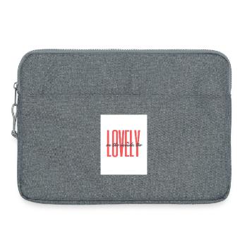 Lovely_inside_coral - Laptoptasche 15" - Grau meliert - Vorne