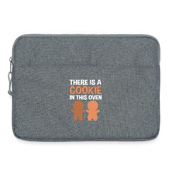 Grossesse Naissance Pain d’épices Noël - Sacoche pour ordinateur portable 15 pouces - gris chiné - Devant
