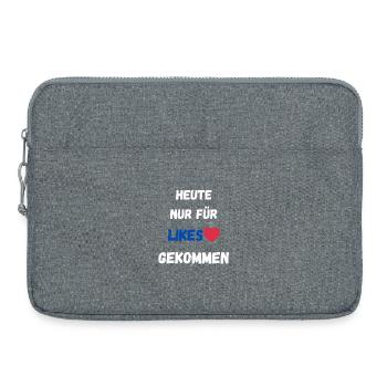 Likes Social Media - Laptop bag 15" - heather grey - Front