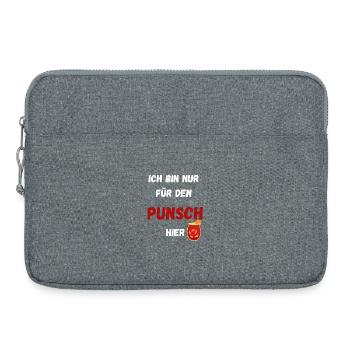 Punch humoristique disant Marché de Noël - Sacoche pour ordinateur portable 15 pouces - gris chiné - Devant