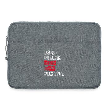 Manger dormir Punk Rock Répéter - Sacoche pour ordinateur portable 15 pouces - gris chiné - Devant