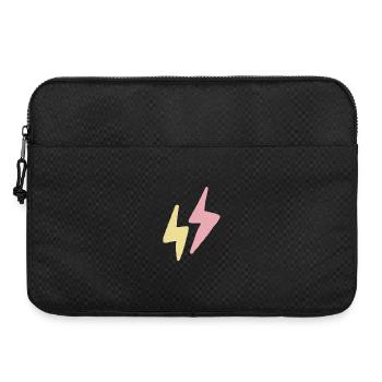 Pastel Twin Lightning Sketch - Laptop bag 15" - black - Front