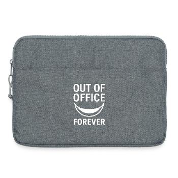 Out of Office Forever – Chemise de retraité - Sacoche pour ordinateur portable 15 pouces - gris chiné - Devant