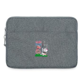 Seoul Love – Namsan Tower Couple Design - Sacoche pour ordinateur portable 15 pouces - gris chiné - Devant