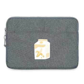 Bananenmilch Karton - Laptoptasche 15" - Grau meliert - Vorne