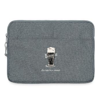 No Light Beer Allowed – Dunkles Bier Design - Laptoptasche 15" - Grau meliert - Vorne