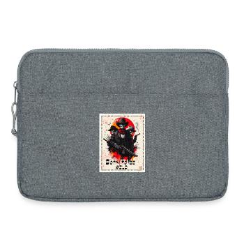 Born to be wiiiiild - Laptop bag 15" - heather grey - Front