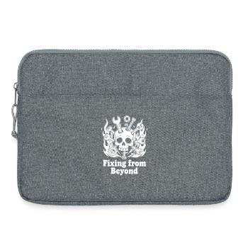 Réparer depuis l’au-delà - Sacoche pour ordinateur portable 15 pouces - gris chiné - Devant