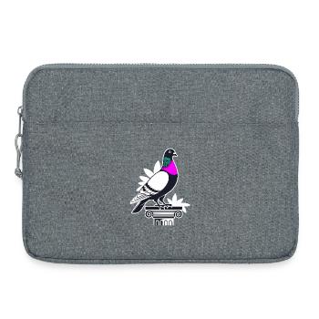 Taube Süß Lustig Geschenk für Taubenflüsterer - Laptoptasche 15" - Grau meliert - Vorne