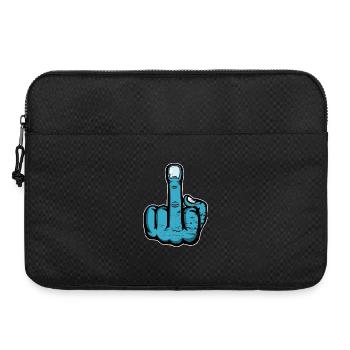 Doigt du milieu Doigt puant Baise Tu Design - Sacoche pour ordinateur portable 15 pouces - noir - Devant