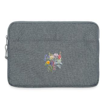 Summer meadow for the heart - Laptop bag 15" - heather grey - Front
