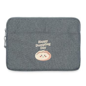 Bonne Journée des Raviolis - Sacoche pour ordinateur portable 15 pouces - gris chiné - Devant