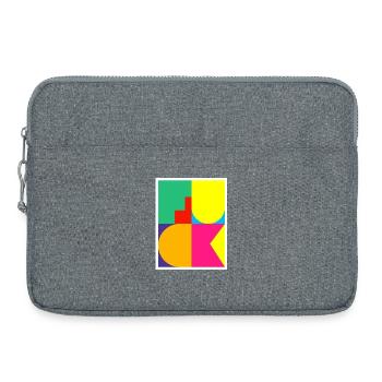 Pop-Art-F-Wort - Laptoptasche 15" - Grau meliert - Vorne