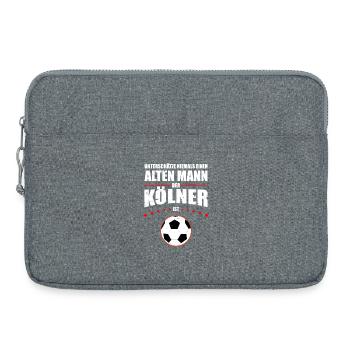 Vieil Homme - Cologne | Édition rétro vintage - Sacoche pour ordinateur portable 15 pouces - gris chiné - Devant
