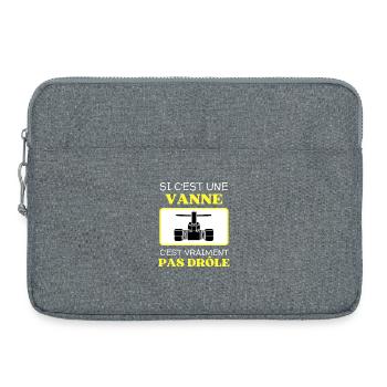 Ein Witz, der nicht lustig ist - Laptoptasche 15" - Grau meliert - Vorne