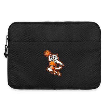 Mascotte du Chat de Dunk de basket en colère - Sacoche pour ordinateur portable 15 pouces - noir - Devant