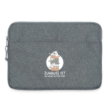 Cat Cat Owner Cat Saying Gift - Laptop bag 15" - heather grey - Front