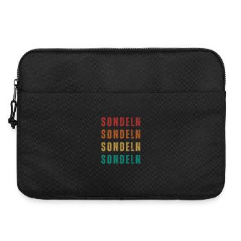 Sondeln__T-Shirt - Laptoptasche 15" - Schwarz - Vorne