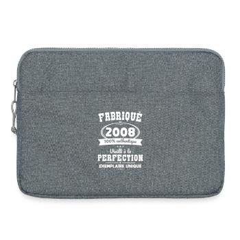 Hergestellt 2008 – Perfekt gereift - Laptoptasche 15" - Grau meliert - Vorne