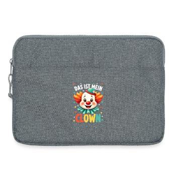 Déguisement de clown de carnaval Carnaval Carnaval - Sacoche pour ordinateur portable 15 pouces - gris chiné - Devant
