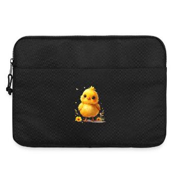 Niedliches Küken passend zum Frühling - Laptoptasche 15" - Schwarz - Vorne