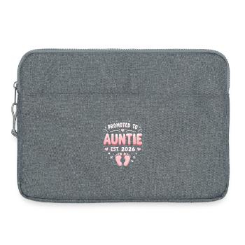 Aunt 2026 Aunt 2026 Promoted to Aunt 2026 - Laptop bag 15" - heather grey - Front