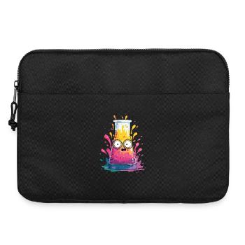 Buntes Reagenzglas Comic - Laptoptasche 15" - Schwarz - Vorne