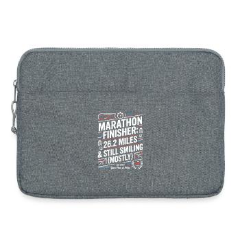 Marathon Finisher: Still Smiling - Laptoptasche 15" - Grau meliert - Vorne