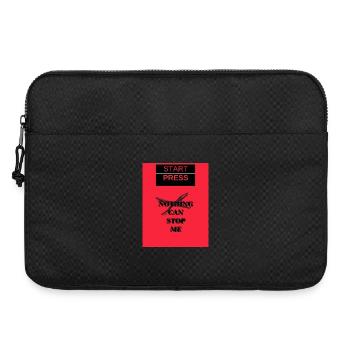 Start Press Nichts kann mich aufhalten - Laptoptasche 15" - Schwarz - Vorne