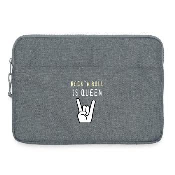 Rockn_Roll_is_Queen - Sacoche pour ordinateur portable 15 pouces - gris chiné - Devant