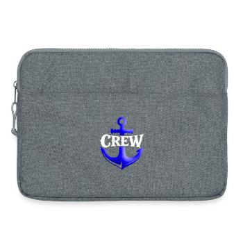 Ankercrew Schriftzug - Laptoptasche 15" - Grau meliert - Vorne
