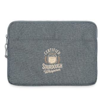Zertifizierter Sauerteigflüsterer - Laptoptasche 15" - Grau meliert - Vorne