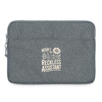 Der rücksichtslose Assistent der Natur - Laptoptasche 15" - Grau meliert - Vorne