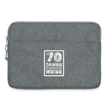 Spruch 70 - Laptoptasche 15" - Grau meliert - Vorne