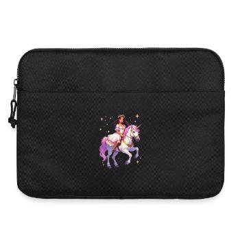 Princesse sur une licorne - Sacoche pour ordinateur portable 15 pouces - noir - Devant