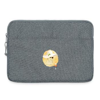 Amalfi Mood Lemon Summer Design - Laptop bag 15" - heather grey - Front
