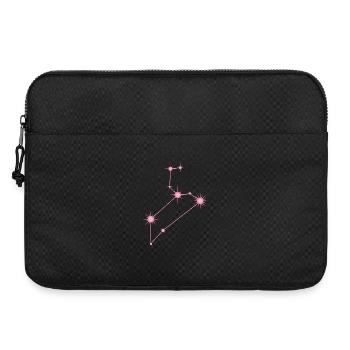 Löwestern Sternbild Tierkreiszeichen Pastellrosa - Laptoptasche 15" - Schwarz - Vorne