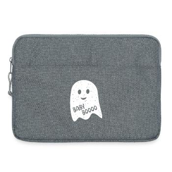 Gespenst Geist Baby BOOO Geister Halloween - Laptoptasche 15" - Grau meliert - Vorne