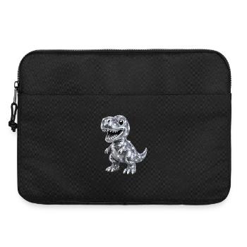 Cute Dino T-Rex Disco Glitter 80s 90s - Laptop bag 15" - black - Front