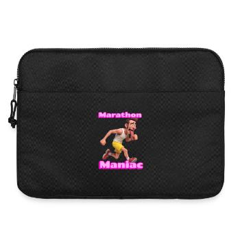 Marathon Maniac Coureur de dessins animés - Sacoche pour ordinateur portable 15 pouces - noir - Devant