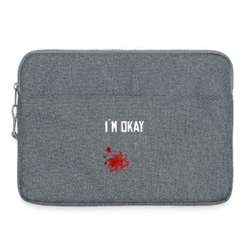 funny - Laptop bag 15" - heather grey - Front