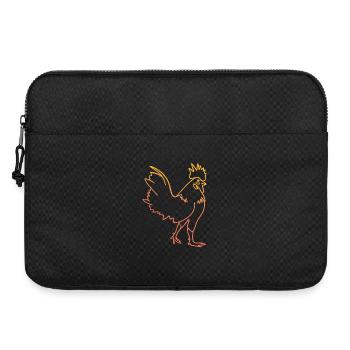 Henne Hahn Illustration - Laptoptasche 15" - Schwarz - Vorne