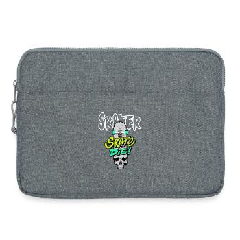 Enfants patineurs - Sacoche pour ordinateur portable 15 pouces - gris chiné - Devant